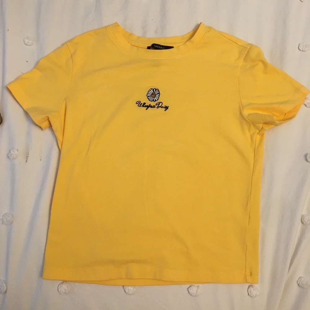 “Whoopsie Daisy” crop tee